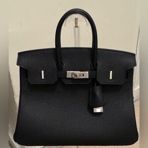 Elegant Custom Made Black Handbag